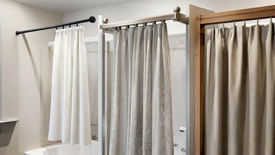 Корнизи и завеси за баня