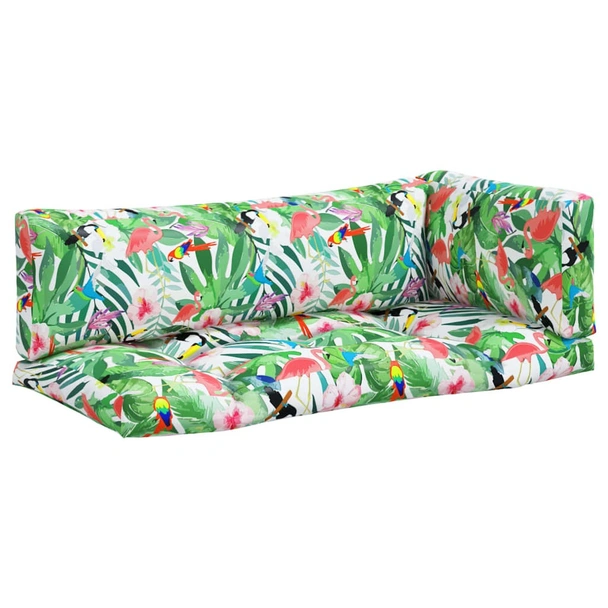 Палетни възглавници, 3 бр, многоцветни, плат Оксфорд - Image 2