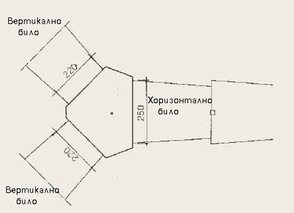 Капак тройник Икономик сив BRAMAC - Image 2