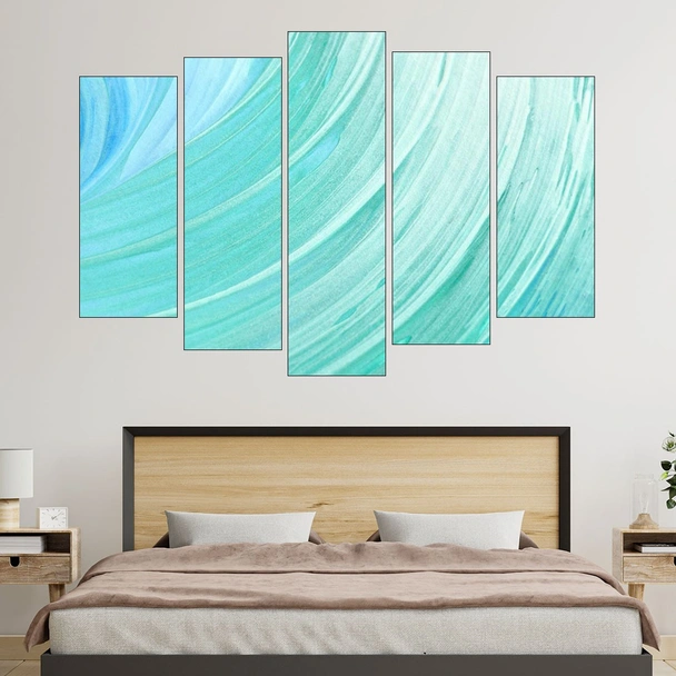 Син фон текстура - картина пано за стена - Image 3