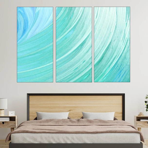 Син фон текстура - картина пано за стена - Image 2