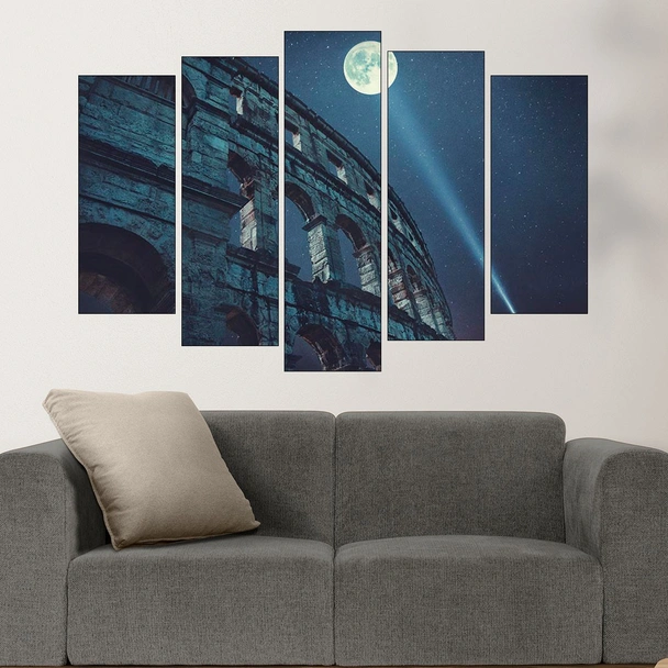 Колизеума на лунна светлина - картина пано за стена - Image 3