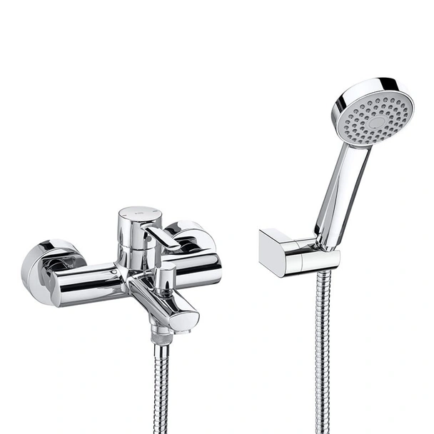 Стенен смесител за вана/душ с аксесоари Targa ROCA