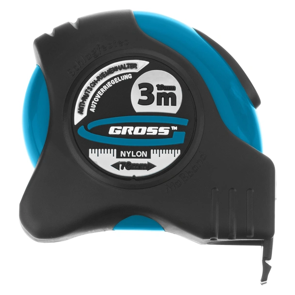 Ролетка с магнитен накрайник 3 м x 19 мм Schlagfest GROSS