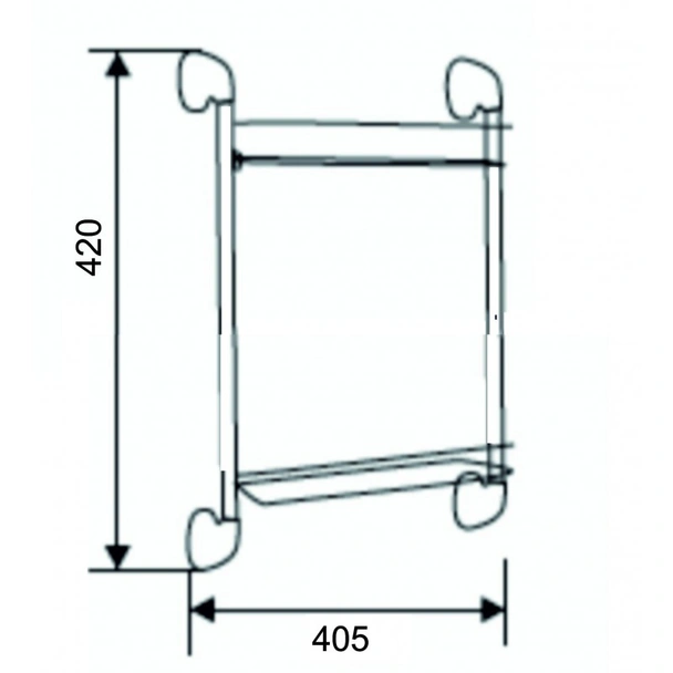 Двойна лавица за баня Арго ICA 9802 INTER CERAMIC - Image 2