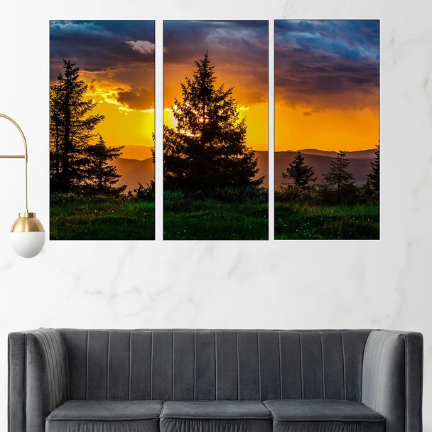 Залез над планината - картина пано за стена - Image 2
