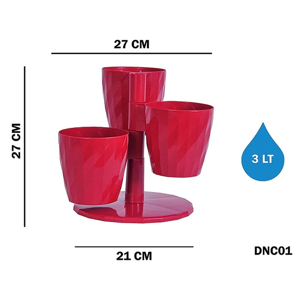 Декоративни саксии на стойка 3 л DNC1 SERINOVA - Image 4