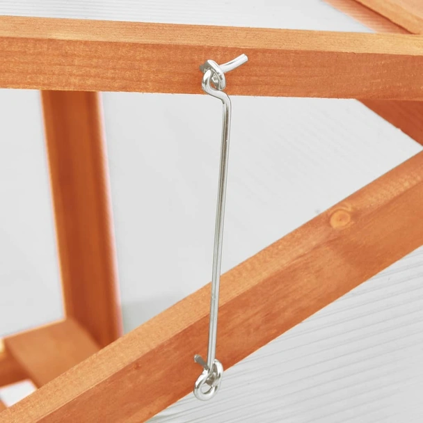 Мини оранжерия - 60x45x100 см - правоъгълна - дърво - Image 4