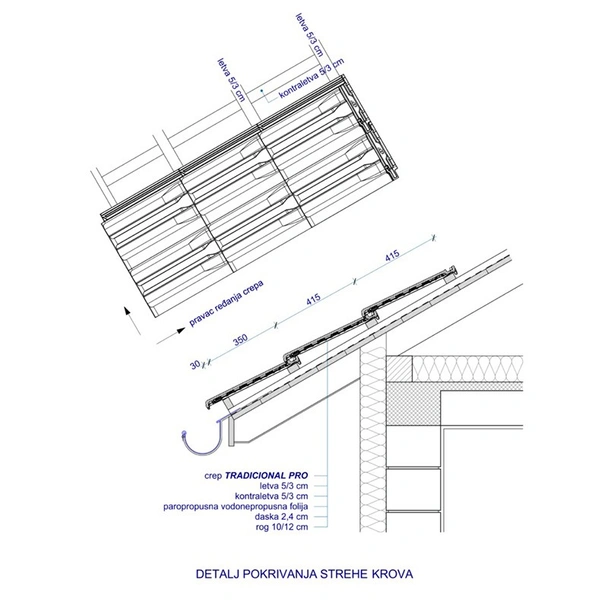 Керемида Традиционал PRO мат червена MLADOST - Image 2