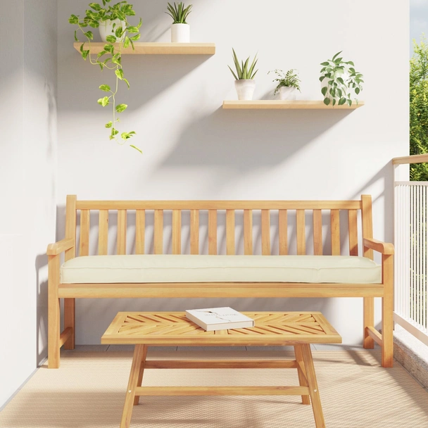 Възглавници Pallet за пейка 2 бр Кремави 200x40x8 см Оксфордска тъкан - VL42001730 - Image 3