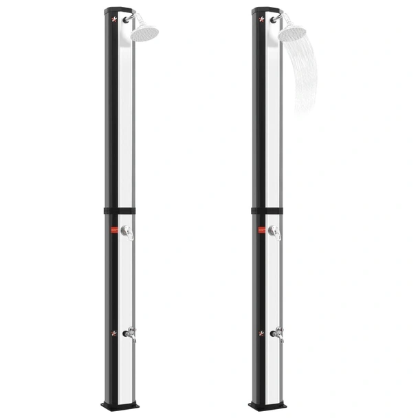 Градински соларен душ 217 см с душ слушалка и кранче, 35 л - Image 3