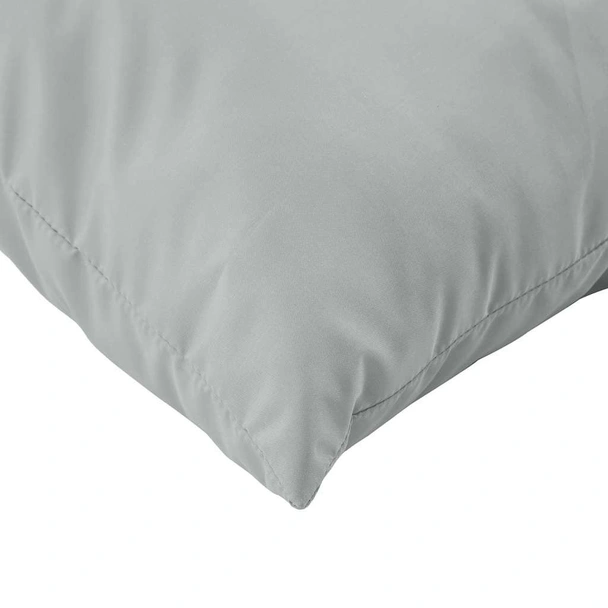 Палетни възглавници, 3 бр, меланж светлосиви, плат - Image 7