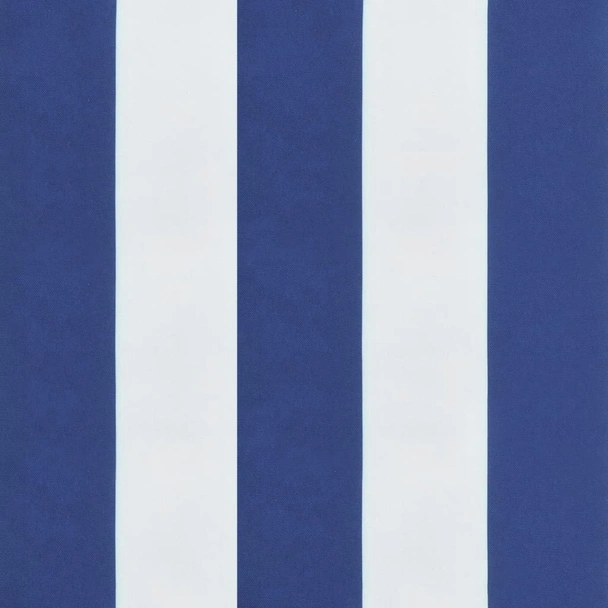 Палетни възглавници 2 бр синьо-бели ивици плат Оксфорд - Image 9