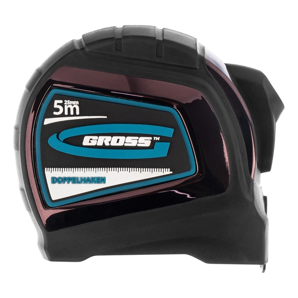 Ролетка с двустранен накрайник 5 м x 25 мм Doppelhaken GROSS