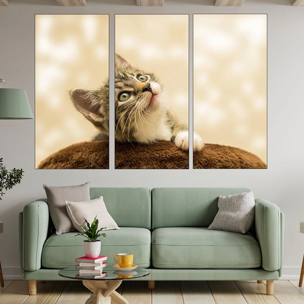 Малко коте - портрет - картина пано за стена - Image 2