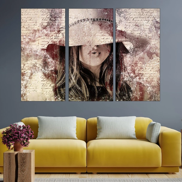 Момиче с шапка - картина пано за стена - Image 2