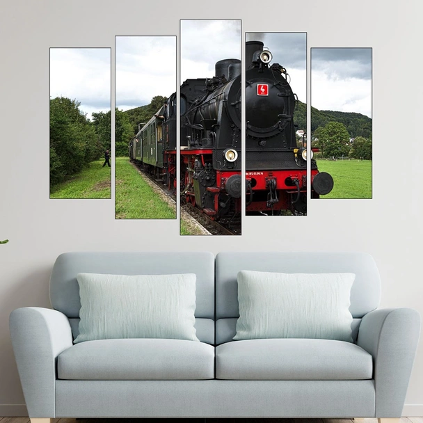 Пътнически влак музей - картина пано за стена - Image 3