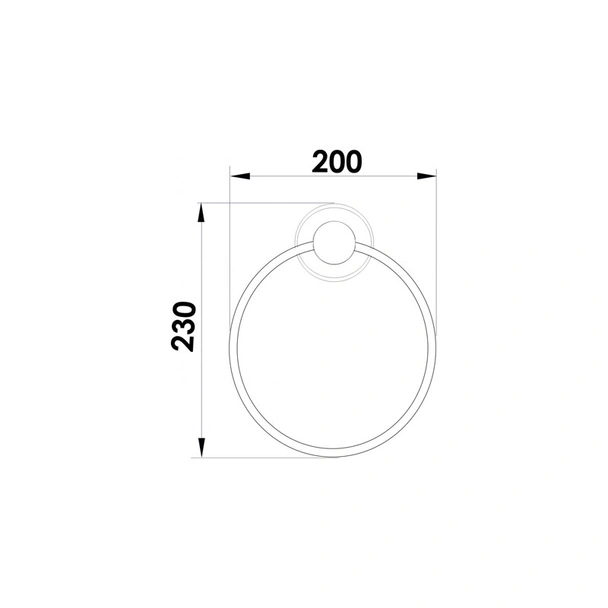 Закачалка за хавлии тип ринг Сахара ICA 2305 INTER CERAMIC - Image 3