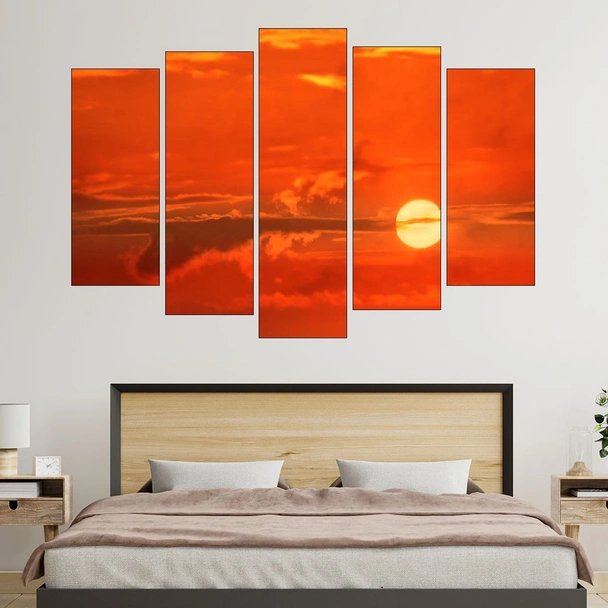 Оранжев изгев - картина пано за стена - Image 3