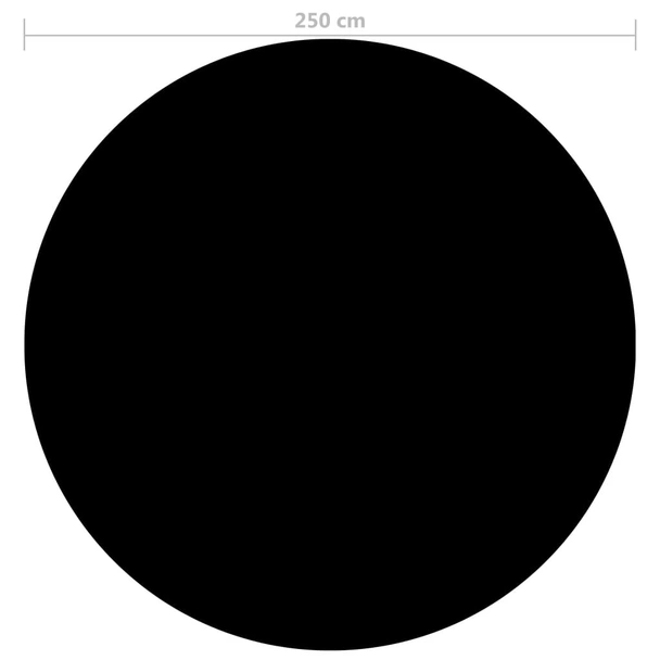 Покривало за басейн, соларно - черно, 250 см - Image 4