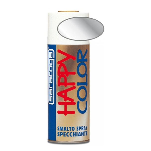 Акрилна спрей боя с огледален ефект сребро 400 мл Happy Color SARATOGA