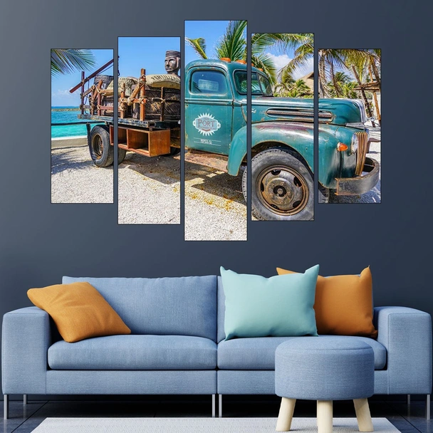 Античен камион в Мексико - картина пано за стена - Image 3
