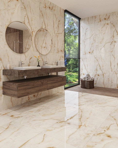 Гранитогрес 60x120 см Onyx Pearl Full Lappato DECOVITA - Image 2