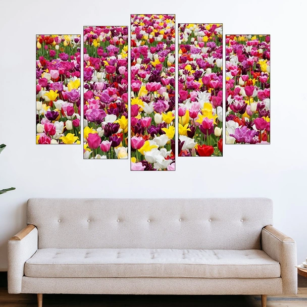 Поле с лалета в Холандия - картина пано за стена - Image 3