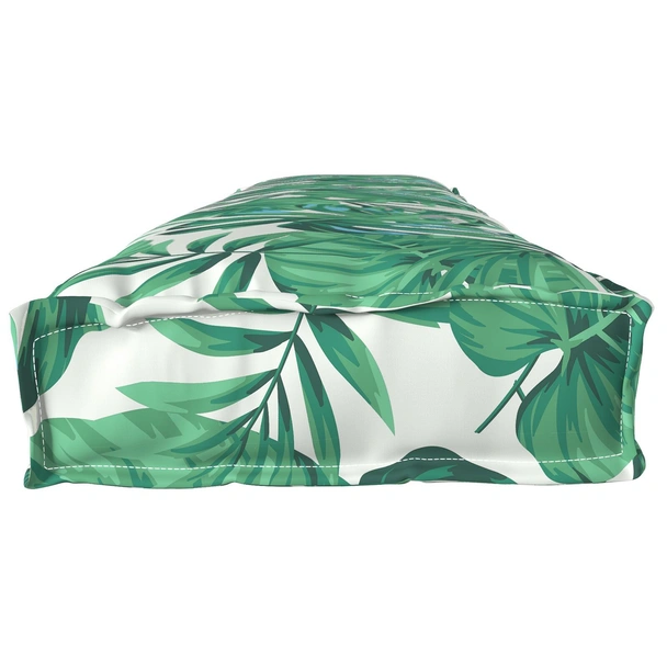 Възглавници за палети за пейки 2 бр Шаблон с листа 200x40x8 см Полиестер - VL42001736 - Image 7