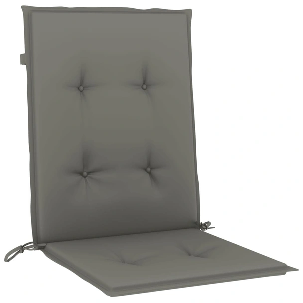 Възглавници за столове 2 бр меланж тъмносиви 100x50x4 см плат - VL4002448 - Image 5