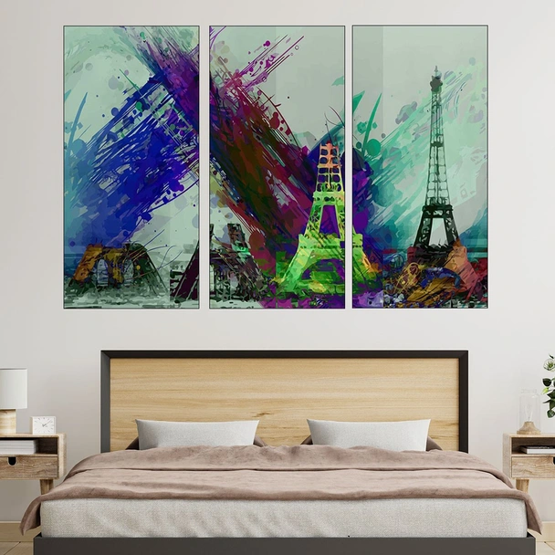 Илюстрация на Айфеловата кула - картина пано за стена - Image 2