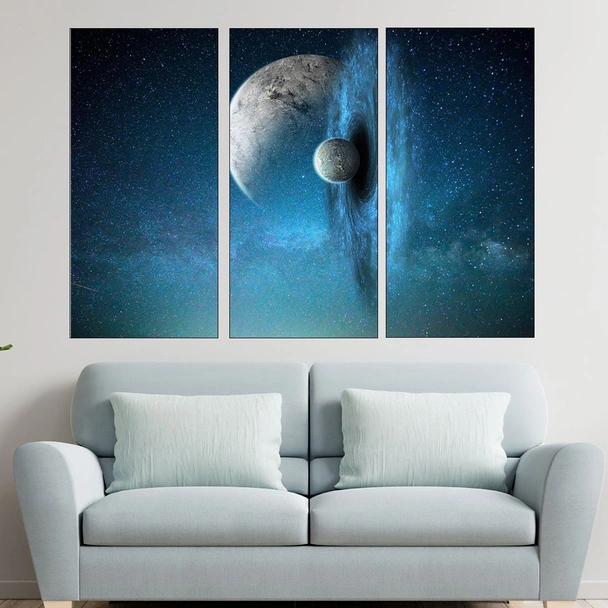 Черна дупка в космоса - картина пано за стена - Image 2