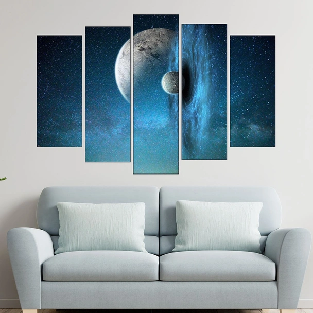 Черна дупка в космоса - картина пано за стена - Image 3