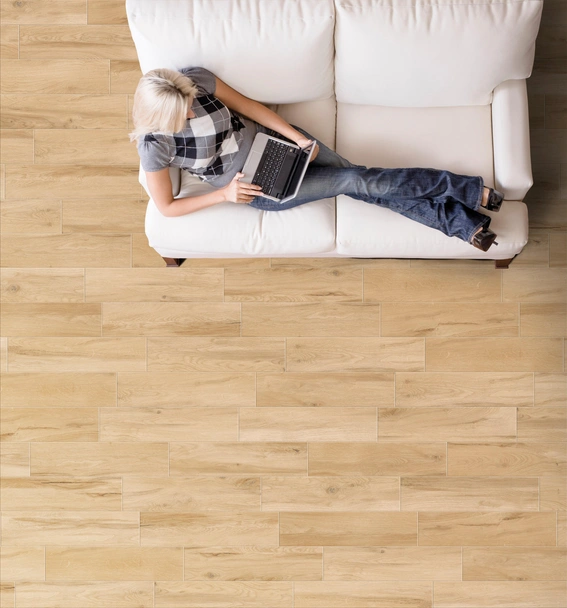 Гранитогрес 15x61 см Visual Miele бежов RONDINE - Image 2