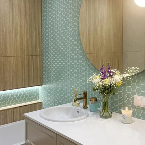 Нисък смесител за баня Pola злато LAVEO - Image 4