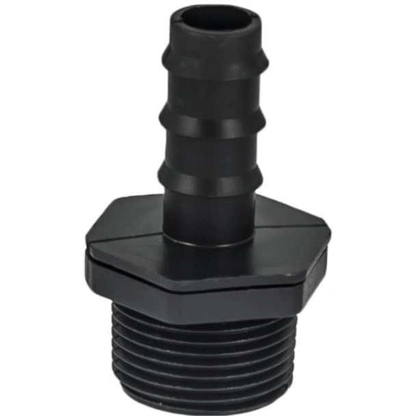 Оребрен адаптор с външна резба ф16 х 1/2"М