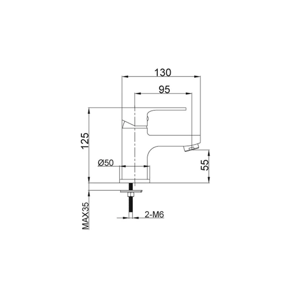 Стоящ смесител за баня Mirella FORMA VITA - Image 2