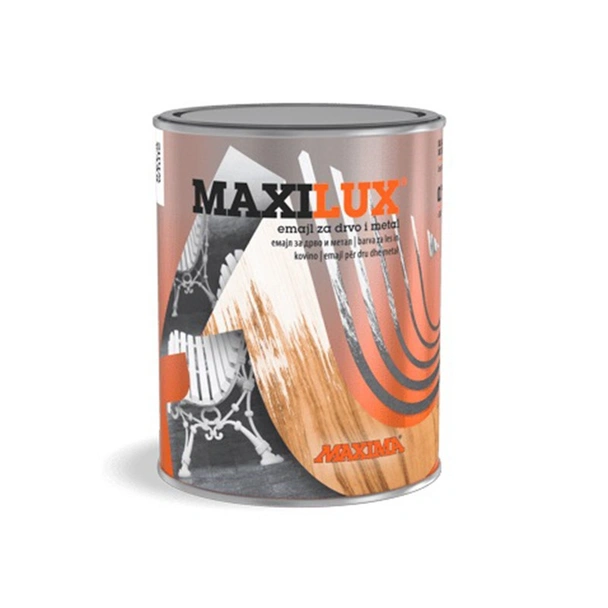 Емайл за дърво и метал Maxilux 0.75 л жълт MAXIMA