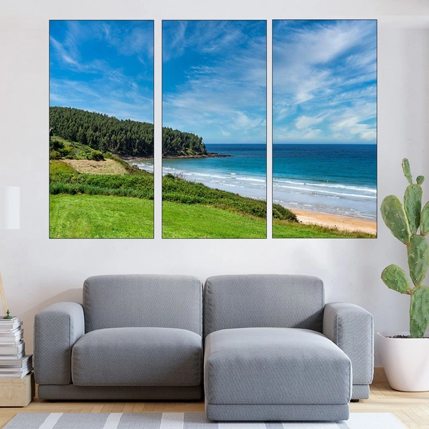 Където морето среща гората - картина пано за стена - Image 2