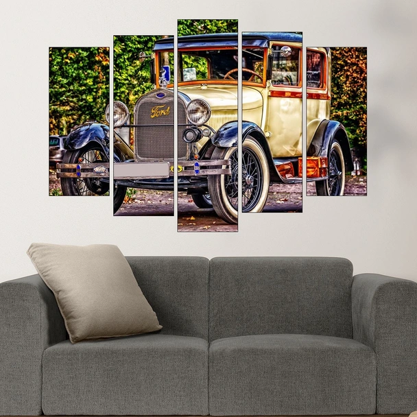 Класически автомобил FORD - картина пано за стена - Image 3