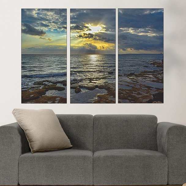 Залез над морето на айя напа - картина пано за стена - Image 2