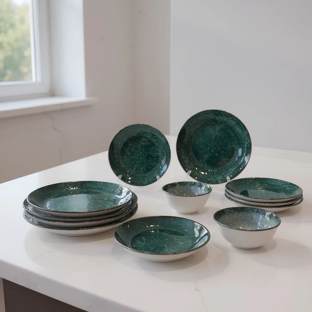 Порцеланов сервиз за хранене 24 части Горски мъх TOPRAKSAN - Image 2