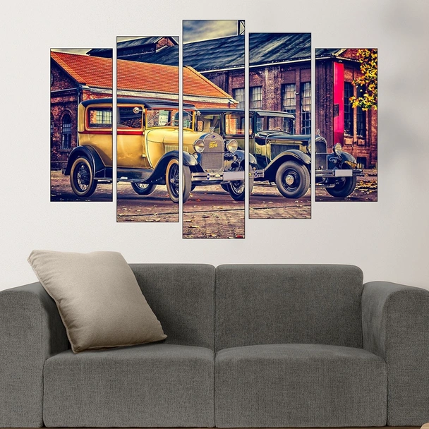 Ретро автомобил FORD - картина пано за стена - Image 3