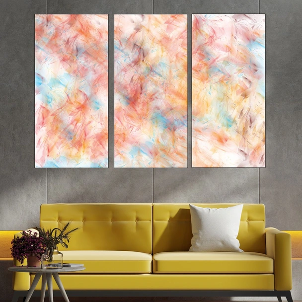 Абстрактен фон в червено и жълто - картина пано за стена - Image 2