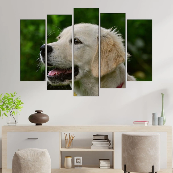 Голдън ретривър портрет - картина пано за стена - Image 3