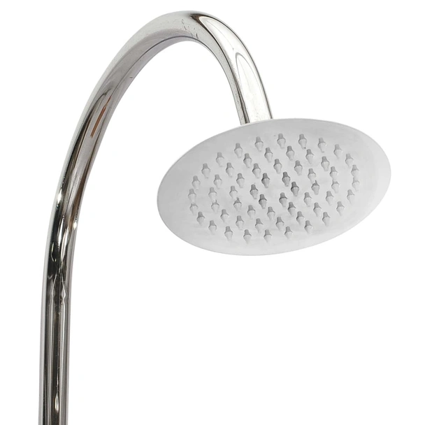 Градински душ, 75x75x210 см, тиково дърво масив - Image 8