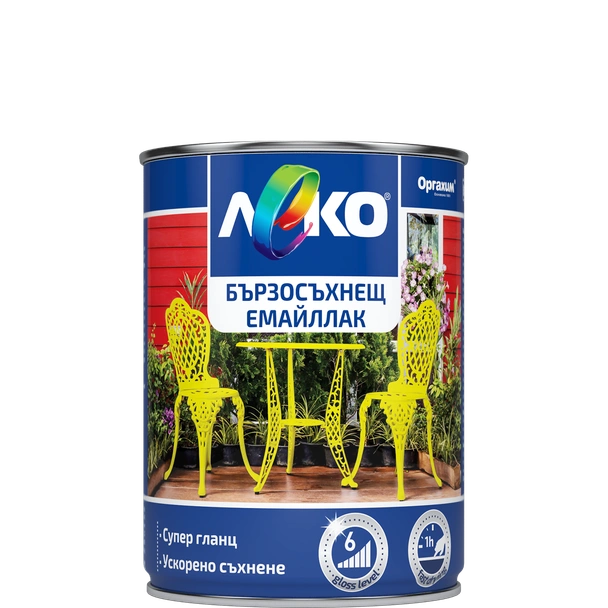 Леко бързосъхнещ емайллак черен 650мл ОРГАХИМ