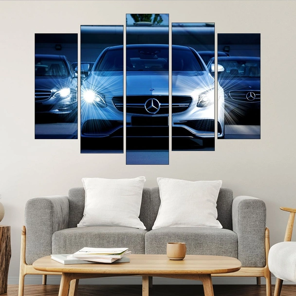 Мерцедес AMG C63 - картина пано за стена - Image 3