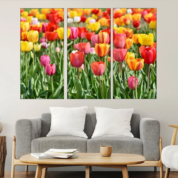 Поле от лалета - картина пано за стена - Image 2