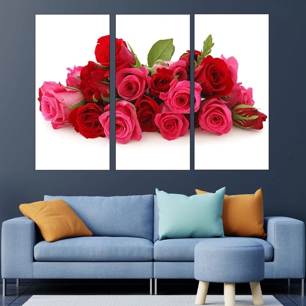 Букет от червени рози - картина пано за стена - Image 2